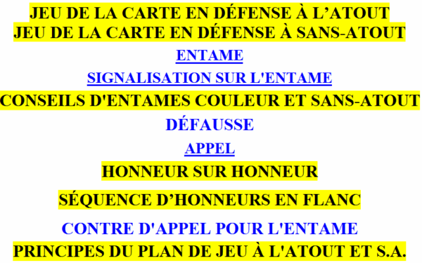 Résumé du Jeu de la Carte en Défense